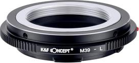 K&F CONCEPT M39-L rankinio fokusavimo objektyvo laikiklio adapteris, suderinamas su M39 objektyvu ir L-mount fotoaparato korpusu