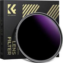 K&F Concept ND100000 Saulės užtemimo filtras 62 mm (16,6 stopų) | Išbandytas pagal ISO 12312-2 standartą, fiksuotas ND filtras dangaus reiškinių fotografavimui, pilkas filtras, atsparus vandeniui, atsparus įbrėžimams, HD vaizdas „Nano-Xcel“