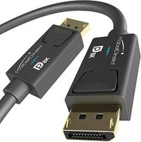 KabelDirekt - 8K DisplayPort kabelio versija 1,4-2 m + KabelDirekt - Velcro kabelių raiščiai, pvz.