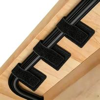 Kabelio tvarkymo sistema po rašomuoju stalu, 82 dalių rinkinys, kabelio tvarkyklė su reguliuojamu „Velcro“ užsegimu, kabelio raišteliai ir spaustukai, kabelio tvarkymo sistema rašomajam stalui, laidų tvarkyklė namams ir biurui