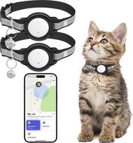 Kačių seklys - "SmartTag" seklys be prenumeratos katei (tik su "iOS") - suderinamas su "Apple Find My" - GPS atspindintis kačių antkaklis (2 vnt.)
