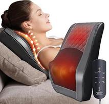 Kaklo masažuoklis su šildymo funkcija, „Shiatsu“ masažuokliai, 3D minkymo nugaros masažuoklis, raumenų skausmo malšinimas kaklo, nugaros ir kojų srityse, dovanos vyrams, moterims, mamai, tėčiui