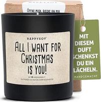 Kalėdų kvapioji žvakė Sojos kvapioji žvakė stikle su užrašu 100 % natūrali rankų darbo - tvari asmeninė kalėdinė dovana - vaikinui, merginai, draugui, tėvams, mamai, tėčiui, močiutei, seneliui