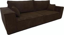 Kampinė sofa "Camel III" su miego funkcija Miegamojo lova Dviaukštė sofa 255 cm Svetainės miegamasis plotas 200 x 150 cm (spalva: Poso 06 - ruda)