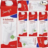 Kasdienis patvarus pienas H-Full Milk 3,5% riebumo 1000 ml su "Pufai Grocery