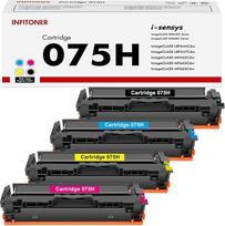 Kasetė 075H 075, suderinama su „Canon I“-Sensys MF664Cdw, LBP646Cdw toneriu | ImageCLASS MF667Cdw, LBP647Cdw, MF662Cdw, MF663Cdw, MF665Cdw, CRG075H, CRG-075H tonerio kasetė (juoda, žydra, raudona, geltona, 4 vnt. rinkinys)