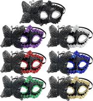 Kaukių rinkinys moterims ir vyrams, elegantiškos vakarėlių kaukės, skirtos kaukių baliui, Mardi Gras, Helovinui, karnavalui, cosplay, abiturientų šokių vakarėliui ir kostiumų vakarėliui