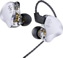 keephifi CCZ DC02 IEM ausinės, skirtos aiškiam garsui, 1BA+1DD IEM su 2 kontaktų nuimamu kabeliu, "HiFi Bass" ausinės muzikantams, dainininkams, audiofilams (žalios spalvos, su mikro)