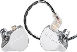 keephifi Kbear IEM Flash 1BA+1DD ausinės HiFi In-Ear Monitor, In-Ear Monitor su CNC dangteliu, 10 mm dinaminis garsiakalbis, nuimamas laidas (pilkos spalvos, be mikroschemos)