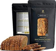 Keto duonos kepimo mišinys Sėklų mišinys 1000 g | 5 duonoms po 650 g | Baltyminė duonos alternatyva | Be grūdų | Test Winner vergleich.org | Paleo | Be glitimo | Mažai angliavandenių | Ketogenas diabetikams