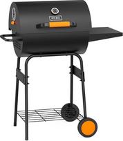 KEYO GRILL anglių kepsninė su reguliuojamo aukščio anglių dėže, didelė nešiojama statinė kepsninė sodui, terasai, stovyklavietei, vakarėliui ir piknikui - 20 colių