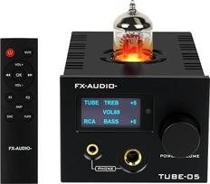 KGUSS FX-Audio- TUBE-05 Hi-Fi vakuuminis 12AU7 lempinis ausinių stiprintuvas su žemų ir aukštų dažnių ekvalaizeriu bei priešstiprintuvu, skirtas 30–600 Ω ausinėms, su nuotolinio valdymo pultu