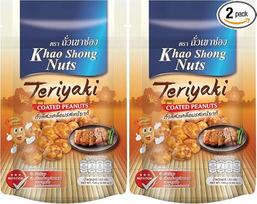 KHAO SHONG žemės riešutai su teriyaki padažu, 1 x 140 g (2 vnt. pakuotė)