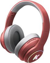 KIDYWOLF – „K-Ears Red“ – „Bluetooth“ ausinės paaugliams – su LED efektais ir 85 dB klausos apsauga – belaidės ir su laidu – nuo 8 metų