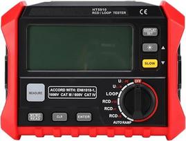 Kilpos varžos testeris, RCD (nuotėkio srovės apsauginio jungiklio) detektorius su 4,7 colio LCD ekranu, USB duomenų išsaugojimo funkcija, skirtas elektros saugos patikrai (standartinis komplektas)