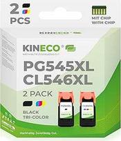 Kineco PG545 CL546 XL PG-545XL CL-546XL Multipack suderinama su Canon 545 546 XL spausdintuvo kasete Pixma MX495 TR4550 TR4551 MG2550s MG2555s TS3150 TS3151 TS3350 MG3055 0 0 MG3051 (juoda +