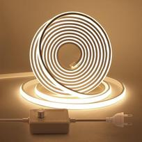 KISUFU 220 V COB LED juosta, lanksti, neoninė juosta, su reguliatoriumi, atspari vandeniui (IP65), LED juosta, skirta miegamajam, sodui, lubų dekoravimui