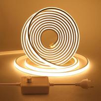 KISUFU 220 V COB LED juosta, lanksti, neoninė juosta, su reguliatoriumi, atspari vandeniui (IP65), LED juosta, skirta miegamajam, sodui, lubų dekoravimui
