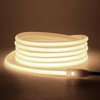 KISUFU 230 V COB LED juosta, 288 LEDs/m Vandeniui atspari IP65 AC 220 V kintamosios srovės 220 V lanksti 50 cm pjaunama LED juosta Neoninė juostelės šviesa "pasidaryk pats" interjero apšvietimui, kambarių ir lauko apdailai