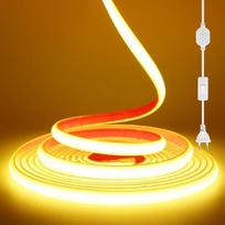 KISUFU COB LED juosta 220 V, IP67 vandeniui atspari dvipusė juosta 50 cm pjaunama lanksti 288 LED/m LED neoninė juosta, skirta namų miegamajam, luboms, lauko apdailai