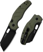 Kizer C01C 2.9 BS „Sheepdog“ EDC kišeninis peilis, sulankstomas peilis V3488.29BSM1 | 7,5 cm D2 ašmenų sulankstomas peilis su alyvuogių žalios spalvos G10 rankena, mažas EDC peilis su nykščio skyle, skirtas stovyklavimui, žygiai ir išgyvenimui