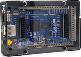 KKSB aliuminio ir plieno smėliuotas, anoduotas juodas korpusas, skirtas „Arduino Giga R1 WiFi“