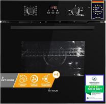 KKT KOLBE BO8005FB Įmontuojama orkaitė, 60 cm, 70 l, juoda | „autark“, 3 kW, visiškai juodas dizainas, konvekcinė krosnelė, karšto oro funkcija, automatinis laikmatis, šilumą sulaikantys stiklai, vaikų apsauga, sukamas reguliatorius