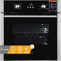 KKT KOLBE BO8805SS Įmontuojama orkaitė, 60 cm, 70 l, juoda-sidabrinė | Autonominė, 3 kW, karšto oro cirkuliacija, automatinis laikmatis, dvigubas apsauginis stiklas nuo karščio, vaikų apsauga, valdymas per jungiklį