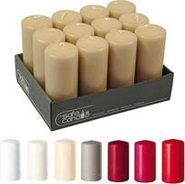 Klasikinės ir paprastos stulpinės žvakės („Safe Candle“) Advento žvakės / Vainiko žvakės / Kalėdinės žvakės