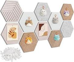 Klein für Bürowanddekoration Kork-Pinnwand Hexagonfliesen 10er-Pack 12" X 10" Selbstklebend 30 smeigtukų