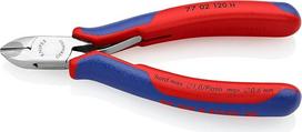 KNIPEX 77 02 120 H elektroniniai šoniniai žirkliai | Su įterptu karbido pjovimo kraštu ir daugiakomponentinėmis įvorėmis, 120 mm