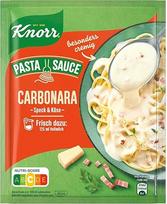Knorr makaronų padažas Carbonara Skanus makaronų padažas su šonine ir sūriu 250 ml