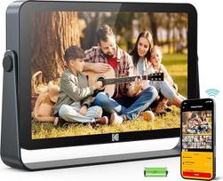 KODAK 10,1 colio "WiFi" skaitmeninis nuotraukų rėmelis, 4000 mAh baterija, 1920 x 1200 G+G IPS jutiklinis išmanusis skaitmeninis nuotraukų rėmelis, integruota 32GB atmintis, automatinis pasukimas, KODAK programėlė