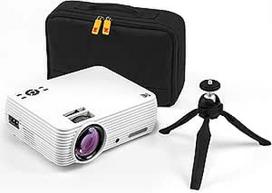 KODAK FLIK X7 namų projektorius (1080p HD) su trikoju ir krepšiu, kompaktiškas, suderinamas su VGA, HDMI ir USB