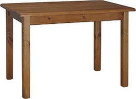 koma Valgomasis stalas Virtuvės stalas Pušies masyvo restoranas 60 x 90 cm Ąžuolo spalva