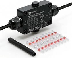 Kompaktiškas WLED valdiklis su mikrofonu, ESP32 DC 5V-24V, skirtas adresuojamoms LED juostelėms Digital RGB IC WS2811 WS2812B SK6812 WS2815 (WLED valdiklis IP65 lauke)