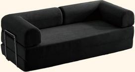 Kompresinė sofa, transformuojama sofa-lova, dvivietis velvetinis čiužinys, sulankstomas, patogus svetainės kambarys, funkcinė atminties putų sofa su porankiais, sofa mažoms erdvėms (180 cm / 70