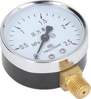 Kompresoriaus manometras, 1/4 NPT vandens slėgio matuoklis, 0–250 PSI, skirtas baseinams ir automobilių pramonei (0–2,5 MPa)