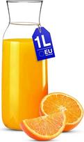 KONZEPT Stiklinė 1 litro talpos karafa vandeniui be dangtelio, idealiai tinka vandeniui, sultims, vynui, limonadui, kokteiliams ir pienui