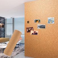 Korko plokštės rulonas, skirtas savarankiškam montavimui; be rėmelių korko plytelės, skirtos dekoratyvioms biuro nuotraukoms; gali būti supjaustytas kaip „Message Vision Board“ (spalva: ruda, matmenys: 1,22 x 1,64 m (6 mm))