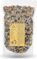 KoRo – Salotų sėklų mišinys, 1 kg – Įvairių sėklų mišinys: moliūgų, pušies, saulėgrąžų sėklos, edamame, pupelės, žirniai – užkandis arba garnyras