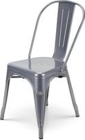 KOSMI - Šezlongas iš metalinio pilko argenté style industriel - Aspect Brillant