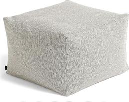 Kreminės spalvos medvilninis pufas "Hay", aukštis 40 cm, gylis 59 cm