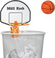 KrockaZone. Mini krepšinio lankas šiukšliadėžei su mažu kamuoliuku, skirtas kambariui, durims, biurui, namams, vaikams, sportui, žaislams