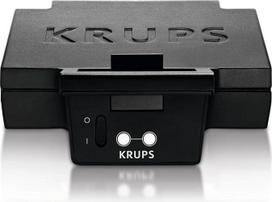 KRUPS FDK461 sumuštinių keptuvė – trikampiai sumuštiniai, keraminės nelipnios plokštės, 850 W, ypač gili forma skaniems gurmaniškiems sumuštiniams, greitas įkaitinimas, kompaktiška, standartinė, juoda