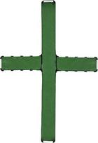Kryžius iš putų, 61 cm (24 coliai), dekoracija, stovintis, kryžiaus formos, pagamintas iš drėgnos putos, gėlių kompozicijų laikiklis atminimo ir gedulo ceremonijoms