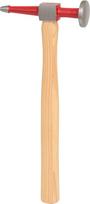 KS Tools 140.2137 Kėbulo remonto meistrų plaktukas su tiesia galvute, apvalus/smailus, 325 mm | Marteau de carrossier – tête ronde/panne droite, šiek tiek ergonomiškas