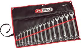 KS Tools 922.0046 16 vnt. metrinių kombinuotų raktų rinkinys | 16 vnt. metrinių kombinuotų raktų rinkinys, 6–24 mm, chromo-vanadžio