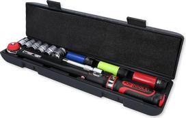 KS Tools „Ergotorqueprecision“ 516.2400 1/2 colio jungties sukimo momento raktų rinkinys, 11 dalių I 20–200 Nm I su dviguba skale (Nm ir lbf•ft) I Tikslieji raktai