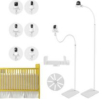 Kūdikių monitoriaus grindų stovo laikiklis, suderinamas su daugeliu universalių kamerų, "Hello Baby Monitor Stand", reguliuojamo aukščio